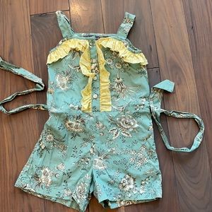 Mustard pie size 6X romper